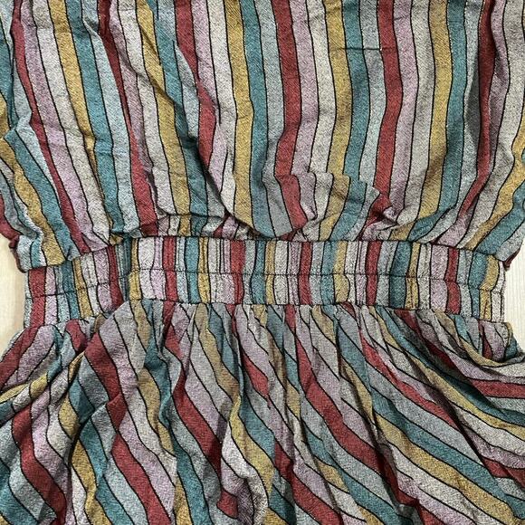 Mustard Seed Striped Smocked Sleeveless Mini Dress size Large - Picture 11 of 15